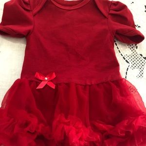 NWOT Tutu onesie dress and matching headband